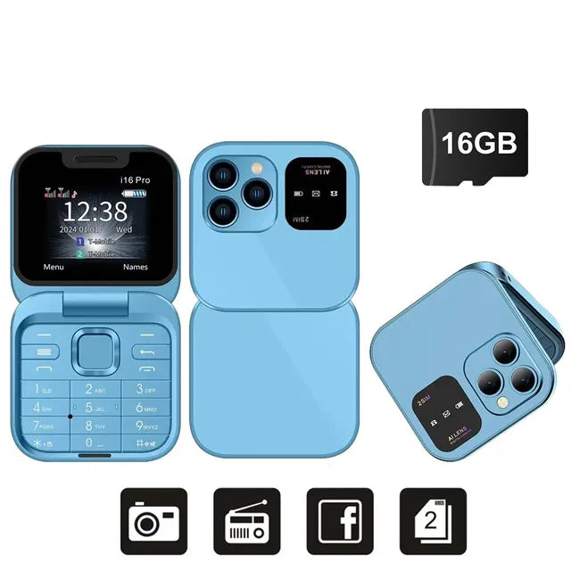 FlipMobi™ Mini Flip Unlocked Cellphone