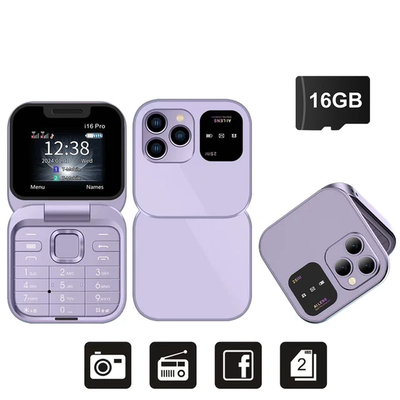 FlipMobi™ Mini Flip Unlocked Cellphone
