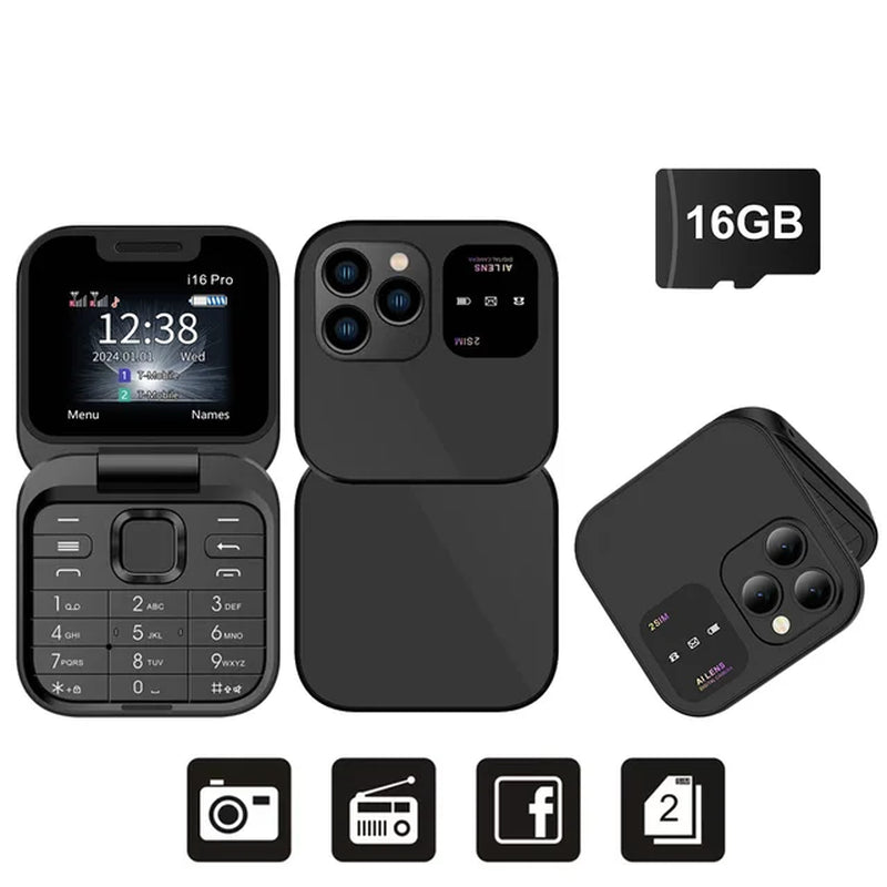 FlipMobi™ Mini Flip Unlocked Cellphone