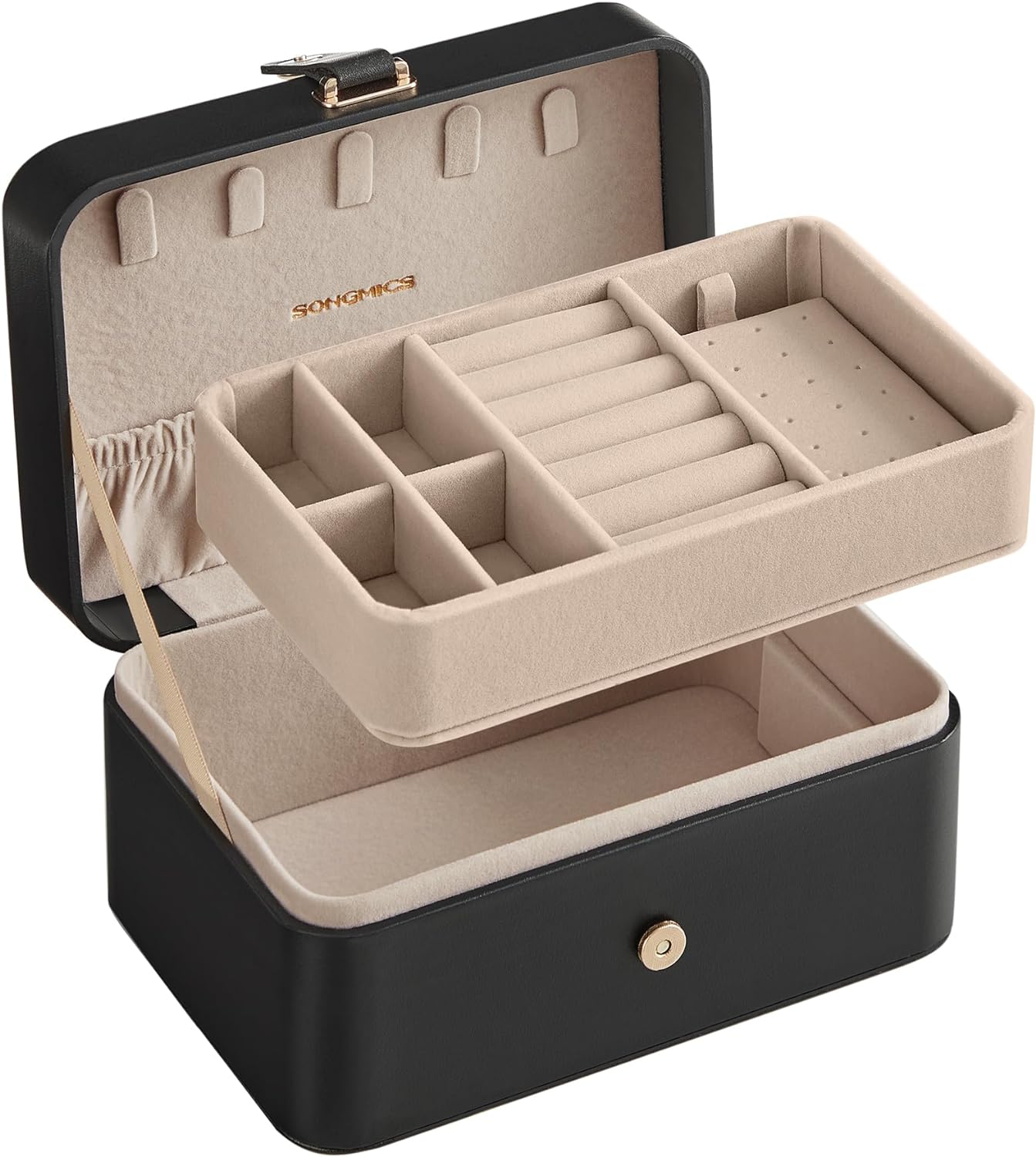 Travel 2-Layers Jewelry Case