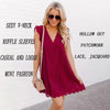 Hollow Out Lace Mini Dresses for Women